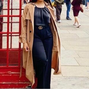 Beige/Tan Classic Trench Coat – Women’s
